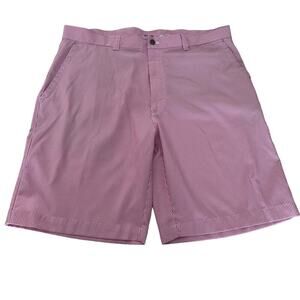 Callaway Pink/White Striped Seersucker Golf Shorts- 38